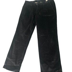 Versace Corduroy Pants Men's Size 48 Black Slash Pockets Straight Leg Outdoor